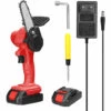 LIFCAUSAL Scies à élaguer électriques à Batterie Au Lithium Rechargeable 21V 4 Pouces Portable Petit Moteur De Brosse De Tronçonneuse à Fendre Le Bois Outil électrique à Une Main Pour Le Travail Du Bois Pour Jardin Verger Deux Batteries Et Une Charge, Rouge 2 LIFCAUSAL Scies à élaguer électriques à Batterie Au Lithium Rechargeable 21V 4 Pouces Portable Petit Moteur De Brosse De Tronçonneuse à Fendre Le Bois Outil électrique à Une Main Pour Le Travail Du Bois Pour Jardin Verger Deux Batteries Et Une Charge, Rouge -TronçOnneuse Et Accessoire Sales 67837828 1