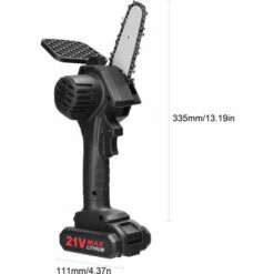 LIFCAUSAL 21V 500W 4 Pouces Batterie Au Lithium Rechargeable Scies à élaguer électriques Petit Moteur De Brosse De Tronçonneuse à Fendre Le Bois Outil électrique à Une Main Pour Le Travail Du Bois Pour Jardin Verger Une Batterie Et Une Charge -TronçOnneuse Et Accessoire Sales 67837942 2