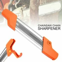 LIFCAUSAL Affûteur De Chaîne De Tronçonneuse 2 En 1 Outils De Meuleuse D'affûtage Facile Pour STIHL, Lime Et Jauge De Profondeur Dans Un Seul Outil Ergonomique (orange) 4,8 Mm