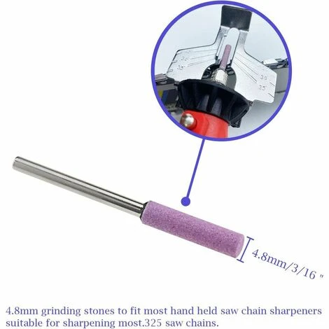 Jardin Piscine 10pcs 3/8 Affûteur Tronçonneuse Compatible Pour Polissage De Chaîne Tronçonneuse à Manucure (Arbre 3mm) LangRay 4 Jardin Piscine 10pcs 3/8 Affûteur Tronçonneuse Compatible Pour Polissage De Chaîne Tronçonneuse à Manucure (Arbre 3mm) LangRay – Image 2