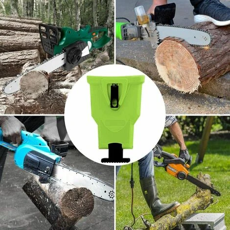 LLOVE Affuteuse De Chaine Pour Tronconneuse,Chaîne De Désherbeur, Avec 4 Pièces Pierre à Aiguiser Remplaçable (Vert) 7 LLOVE Affuteuse De Chaine Pour Tronconneuse,Chaîne De Désherbeur, Avec 4 Pièces Pierre à Aiguiser Remplaçable (Vert) – Image 5