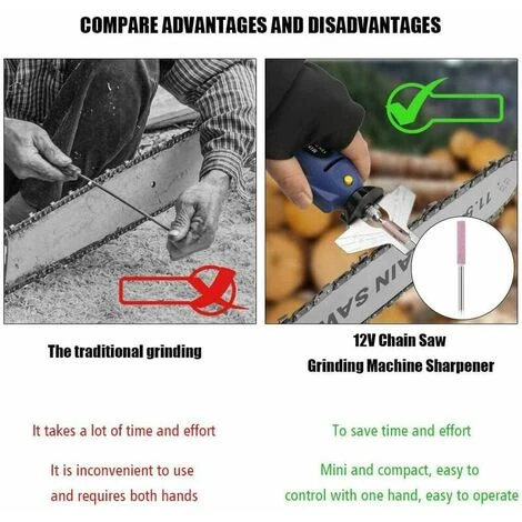 GRID COOL Aiguiseurs De Tronçonneuse Burr 4 Mm En Diamant Pour Affûter Et Affûter Les Tronçonneuses,,Lot De 6 4 GRID COOL Aiguiseurs De Tronçonneuse Burr 4 Mm En Diamant Pour Affûter Et Affûter Les Tronçonneuses,,Lot De 6 – Image 2