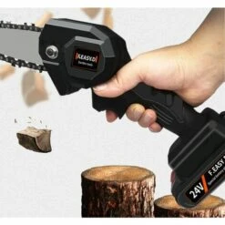 Norme Européenne Noire 4 Pouces 550W Scie à Chaîne électrique Une Petite Scie à Main Domestique électrique à Une Charge HANBING -TronçOnneuse Et Accessoire Sales 68323776 4