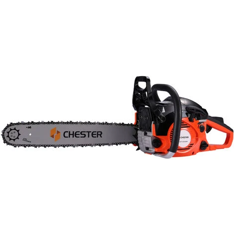 CHESTERGARDEN Tronçonneuse Thermique 54,5 Cm³ - Guide 50 Cm - 2 Chaînes - CHESTER 4 CHESTERGARDEN Tronçonneuse Thermique 54,5 Cm³ - Guide 50 Cm - 2 Chaînes - CHESTER – Image 2