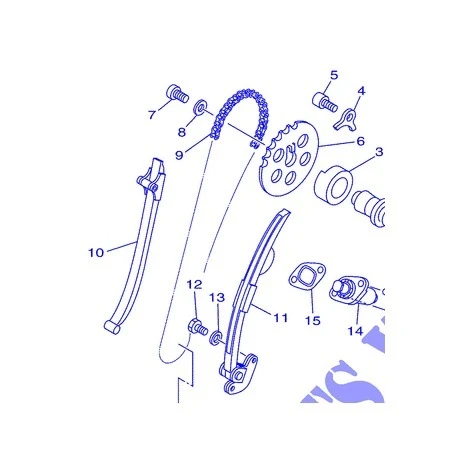 Yamaha 5JX-12241-00 - Guide Butée De Chaîne 2 - DRAGSTAR 125 00-02 - Noir 3 Yamaha 5JX-12241-00 - Guide Butée De Chaîne 2 - DRAGSTAR 125 00-02 - Noir