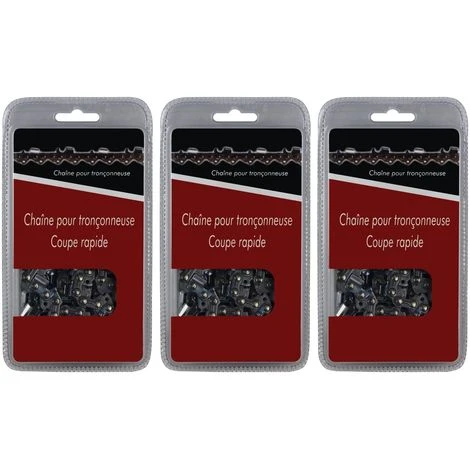 GT MARKET Lot De 3 Chaînes 44 Maillons - Compatible Tronçonneuses STIHL MS 170, 171 Et 180 3 GT MARKET Lot De 3 Chaînes 44 Maillons - Compatible Tronçonneuses STIHL MS 170, 171 Et 180